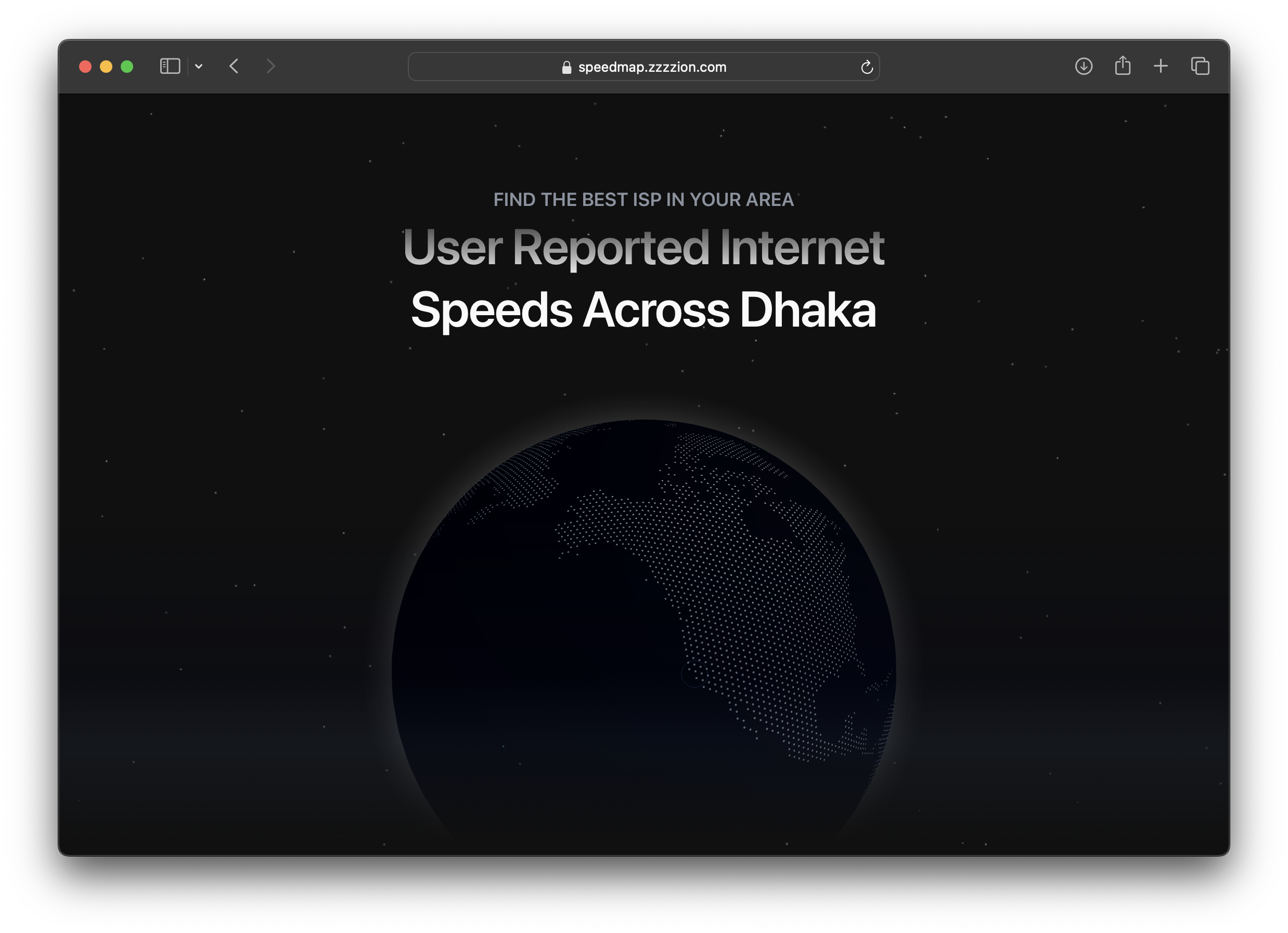 Dhaka Speed Map